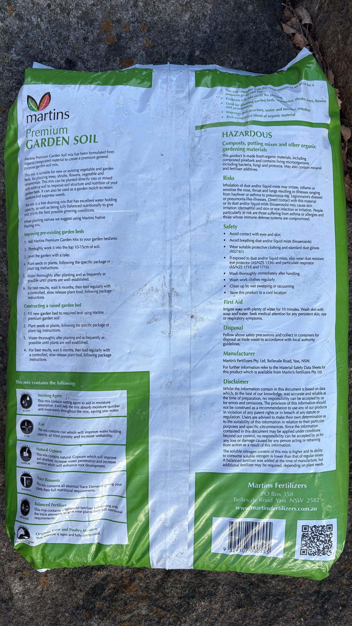 Premium Garden Mix 30L (minimum 3 bags) $9 each