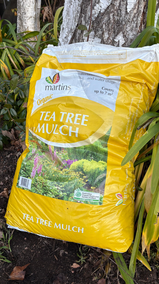Tea Tree Mulch (minimum 2 bags) $13 each