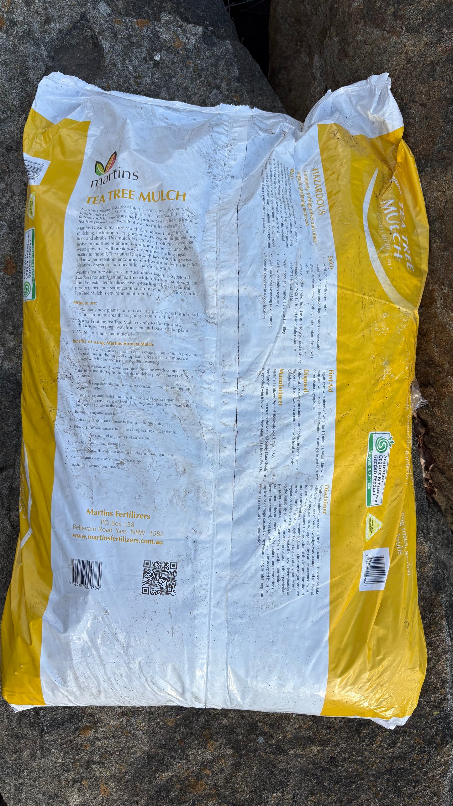 Tea Tree Mulch (minimum 2 bags) $13 each
