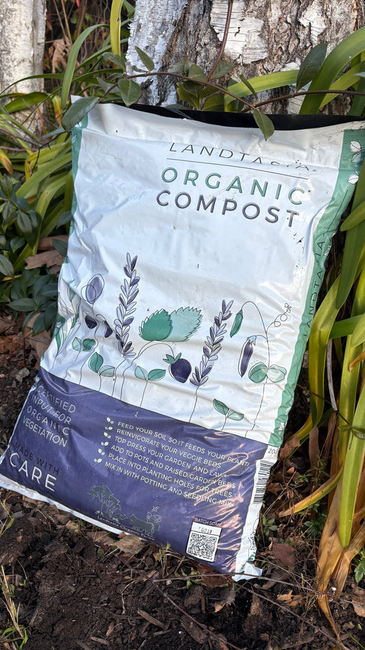 Landtasia Organic Compost 20L (minimum 2 bags) $20 each