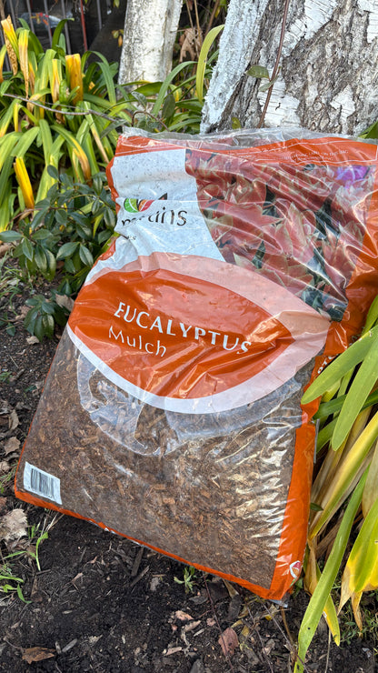 Eucalyptus Mulch 50L (minimum 4 bags) $12 each